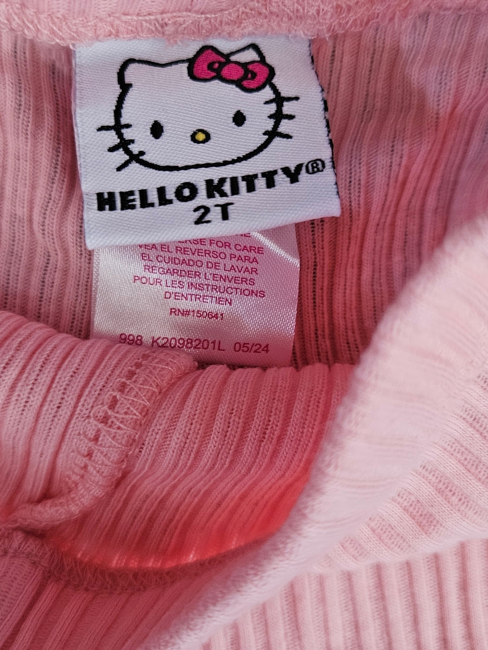 2T- Hello Kitty Light Pink Leggings & Nike Pants - Picture 3 of 8